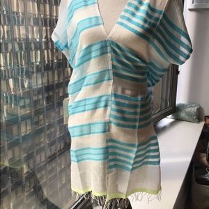 Lemlem Split V-neck Tunic, New w/Tags